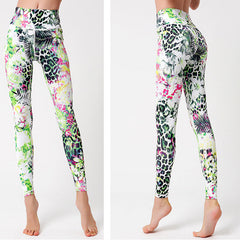 Fashion Tie Dye Leggings Women Fitness Yoga Pants Push Up Workout Sports Legging High Waist Tights Gym Ladies Clothing front view