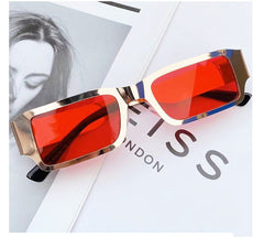 Metal Glasses Men's Foreign Trade Small Square Glasses front view