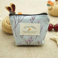 Korean version of fashion new Zakka mini and small zero purse lovely cartoon printing key package coin package wholesale T
