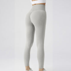 Seamless Leggings Yoga Pants Tummy Control Workout Running Yoga Leggings For Women front view