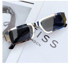 Metal Glasses Men's Foreign Trade Small Square Glasses front view