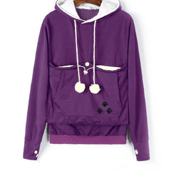 Cat Lovers Hoodies front view with cat design