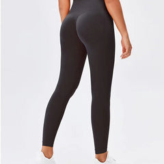 Seamless Leggings Yoga Pants Tummy Control Workout Running Yoga Leggings For Women front view