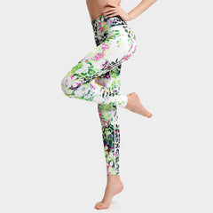 Fashion Tie Dye Leggings Women Fitness Yoga Pants Push Up Workout Sports Legging High Waist Tights Gym Ladies Clothing front view
