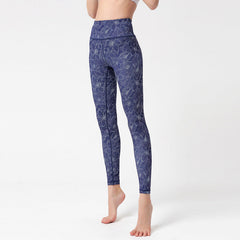 Fashion Tie Dye Leggings Women Fitness Yoga Pants Push Up Workout Sports Legging High Waist Tights Gym Ladies Clothing front view