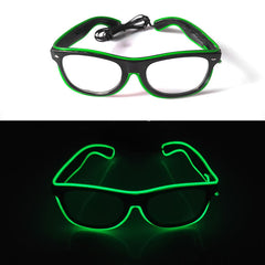 Luminous Glasses Party Decoration LED Glasses glowing front view