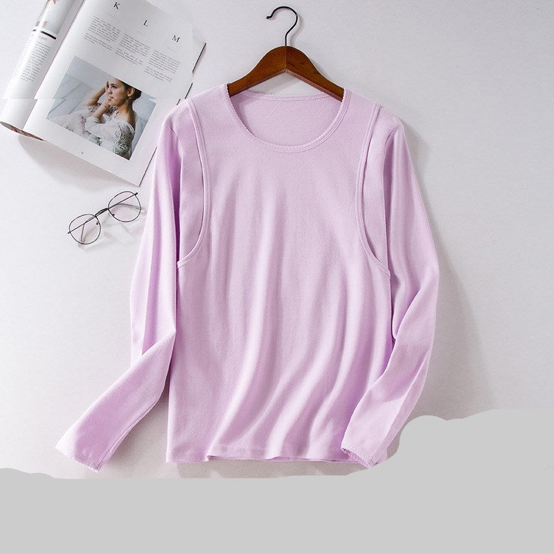 Cotton Autumn Clothes for Pregnant Women front view