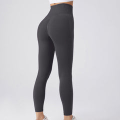 Seamless Leggings Yoga Pants Tummy Control Workout Running Yoga Leggings For Women front view