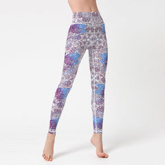 Fashion Tie Dye Leggings Women Fitness Yoga Pants Push Up Workout Sports Legging High Waist Tights Gym Ladies Clothing front view