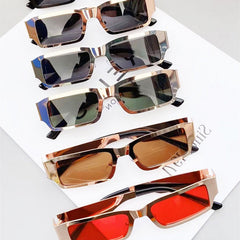 Metal Glasses Men's Foreign Trade Small Square Glasses front view
