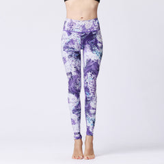 Fashion Tie Dye Leggings Women Fitness Yoga Pants Push Up Workout Sports Legging High Waist Tights Gym Ladies Clothing front view