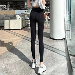 Fleece Thickened Leggings Winter Shark Pants for Women front view
