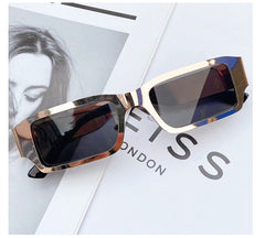 Metal Glasses Men's Foreign Trade Small Square Glasses front view