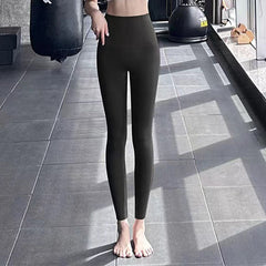 Fleece Thickened Leggings Winter Shark Pants for Women front view